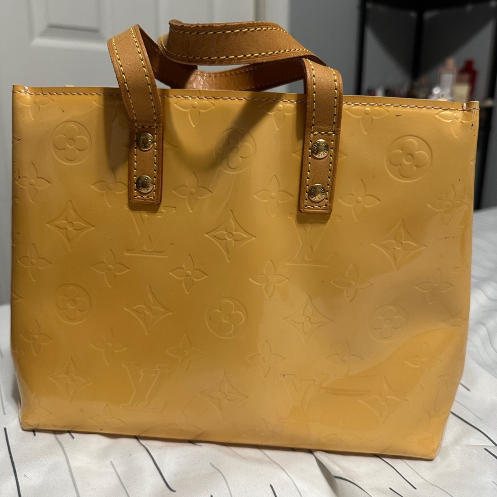 Louis Vuitton Yellow Embossed Tote PM